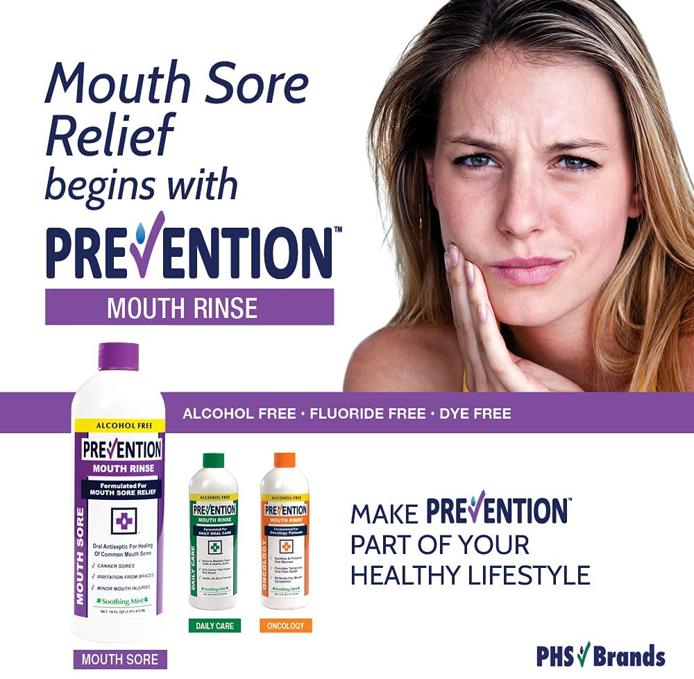 Prevention Mouth Sore Mouthwash Alcohol Free Canker Sore Treatment