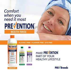 Prevention Oncology Mouth Rinse | Alcohol Free - Specially Formulated for Patients Undergoing Oncology Treatment, Value 4-Pack
