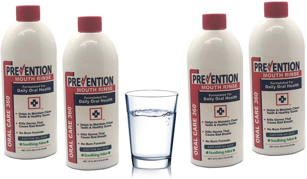 Prevention Oral Care 360 Mouth Rinse: 4 Pack