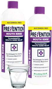 Prevention Mouth Sore Mouthwash - Value 2 Pack, for Canker Sore Treatment or Braces Inflammation