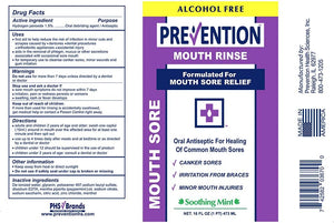 Prevention Mouth Sore Mouthwash - Value 2 Pack, for Canker Sore Treatment or Braces Inflammation